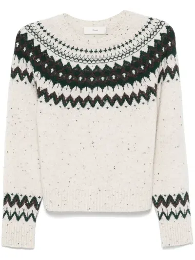 Dunst Wool Knitted Jumper In White