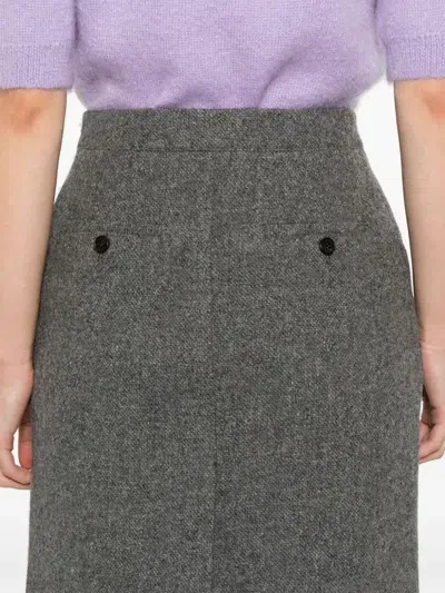 Dunst Wool Skirt In Gray