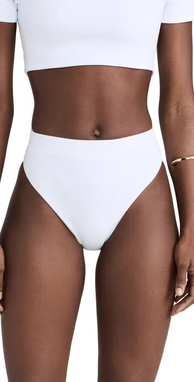 Dur Doux White Shell Bikini Bottoms White