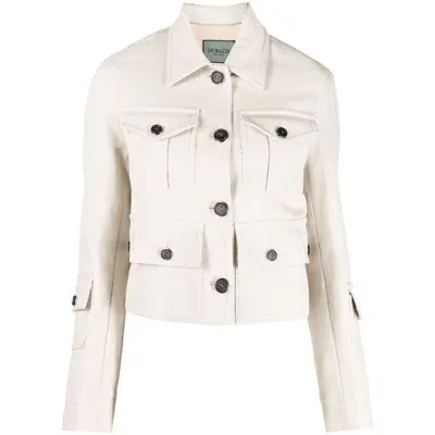 Durazzi Milano Multi-pocket Cropped Jacket In Neutrals