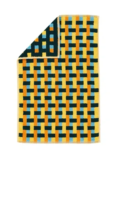 Dusen Dusen Yellow Weave Hand Towel