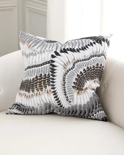 D.v. Kap Home Quillery Decorative Pillow, 24" Square In Gray