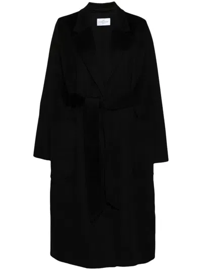 Dynamis Studio Milan Belted Coat In Black