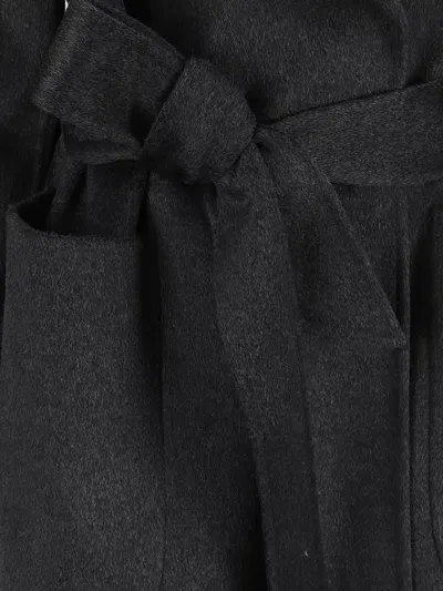 Dynamis Studio Milan Belted Coat In Black