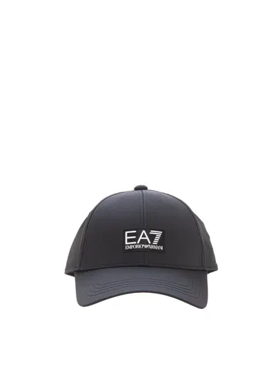 Ea7 Baseball Cap In Black