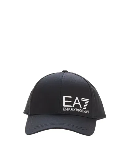 Ea7 Baseball Cap In Black