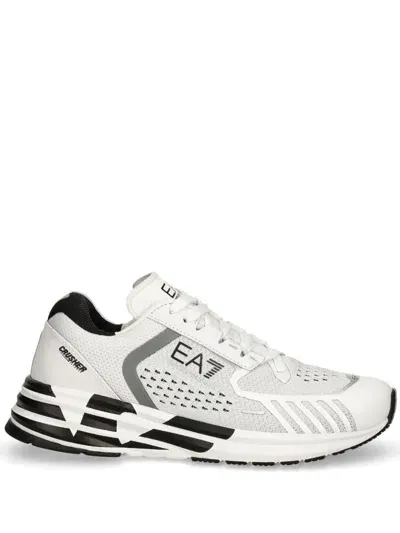 Ea7 Distance Crusher Trainers In White