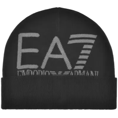 Ea7 Emporio Armani Beanie Hat Black