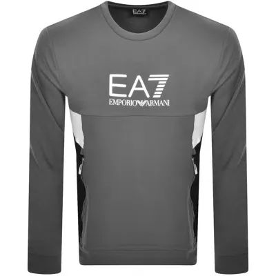 Ea7 Emporio Armani Logo Sweatshirt Grey