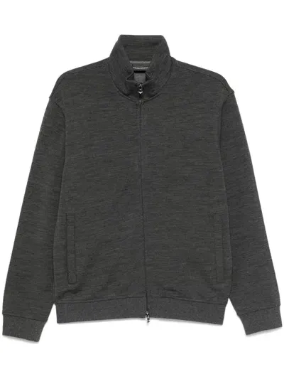 Ea7 Emporio Armani Wool Sweatshirt In Grey