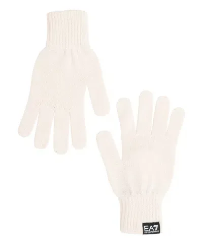 Ea7 Gloves In White