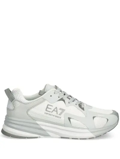 Ea7 Lace Up Trainers In Grey