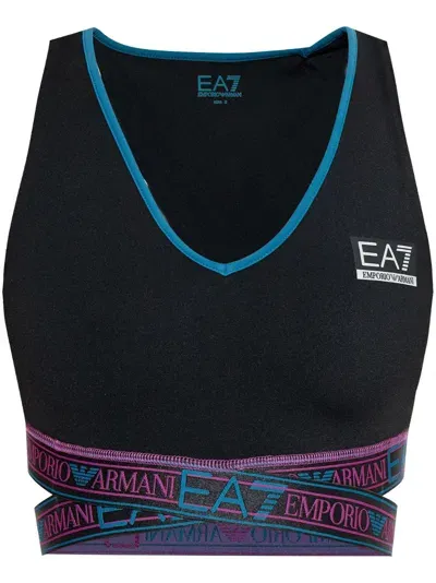 Ea7 Logo Training Top In Black