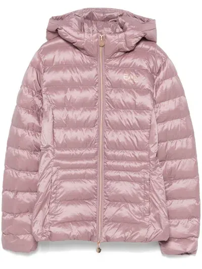 Ea7 Padded Jacket In Pink