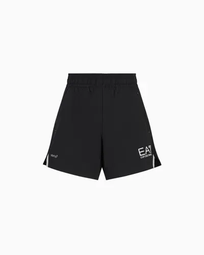 Ea7 Tennis Pro Shorts In Ventus7 Technical Fabric In Black