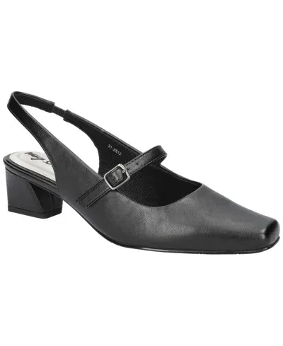 Easy Street Women's Cameo Square Toe Slingback Pumps In Black