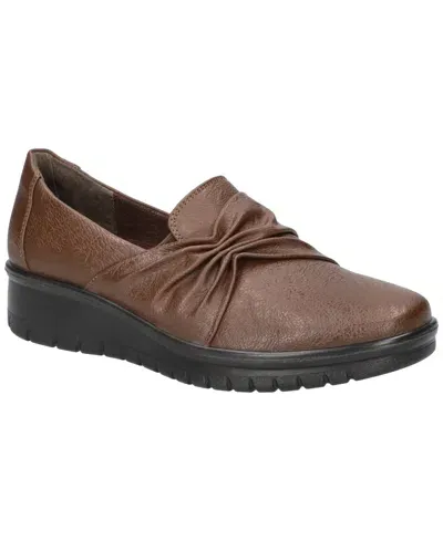 Easy Street Women's Faith Comfort Slip-on Flat In Brown