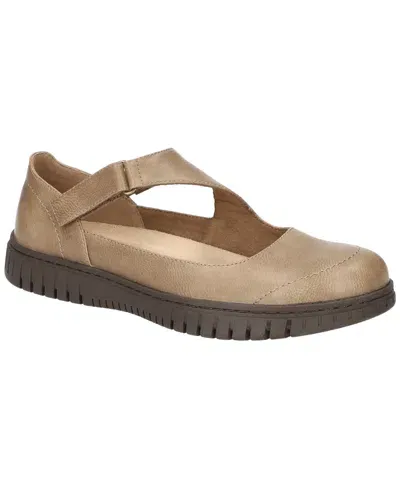 Easy Street Women's Joyful Mary Jane Comfort Flats In Taupe