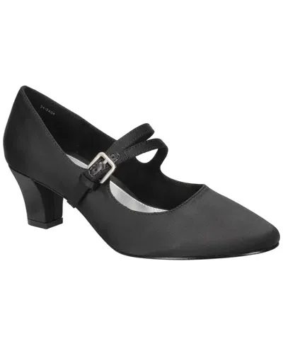 Easy Street Women's Meryl Mary Jane Pumps In Black Satin