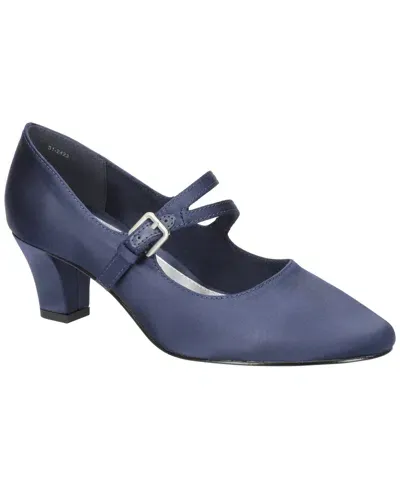 Easy Street Women's Meryl Mary Jane Pumps In Navy Satin