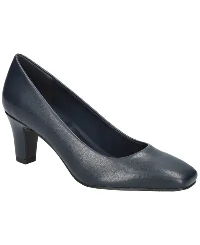 Easy Street Women's Poet Square Toe Pumps In Navy