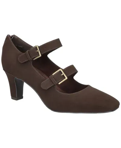 Easy Street Women's Willis Mary Jane Pumps In Brown Matte