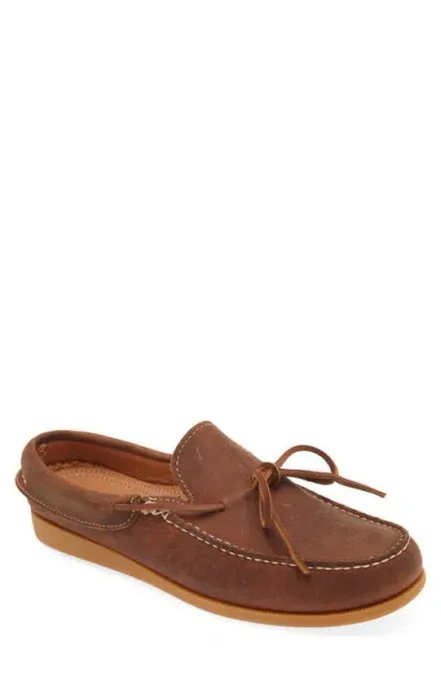 Easymoc Lace-up Slip-on Loafer In Honey