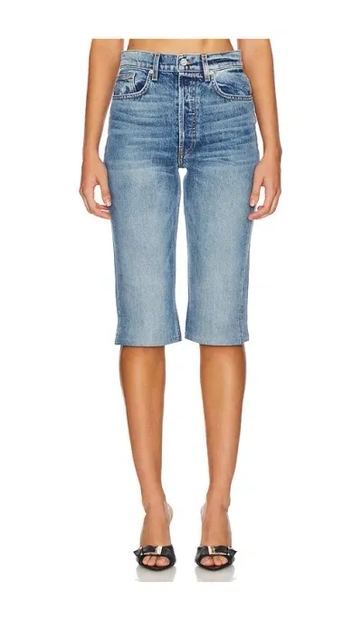 Eb Denim Chiara High Rise Capri In Blue