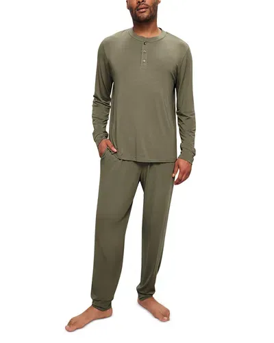 Eberjey Henry Pajama Set In Moss