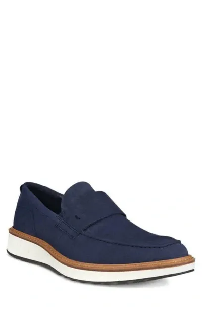 Ecco St.1 Hybrid Penny Loafer In Blue