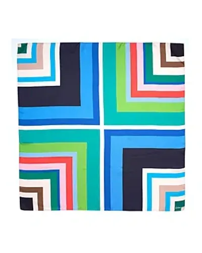 Echo Island Tile Silk Square Scarf In Multi