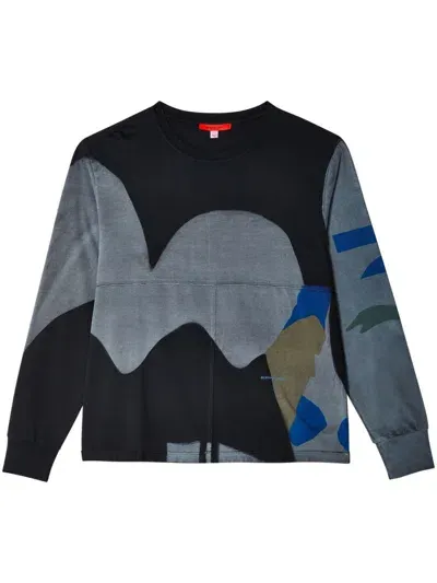 Eckhaus Latta Long Sleeve T-shirt In Blue