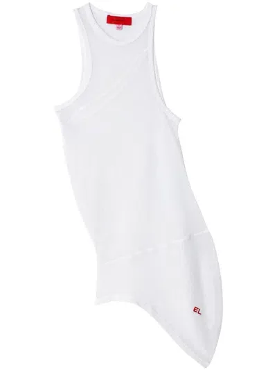 Eckhaus Latta Spiral Tank Top In White