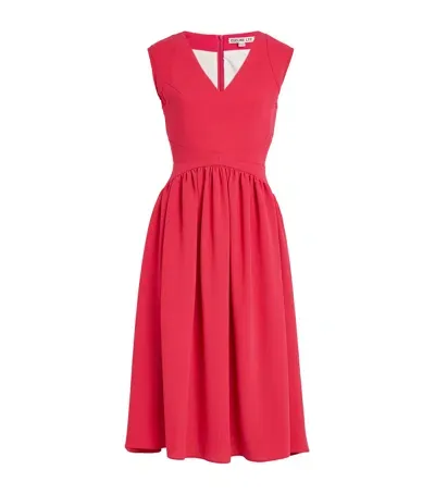 Edeline Lee Roman Midi Dress In Pink