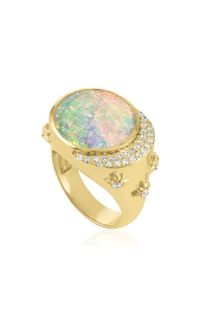 Eden Presley Celeste 14k Yellow Gold Opal Ring