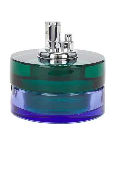 Edie Parker Glass Tabletop Lighter In Blue Algae