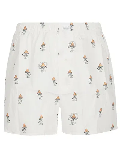 Edmmond Studios Printed Cotton Boxers In White