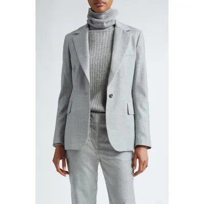 Eleventy Sparkle Wool Blend Blazer In Grey