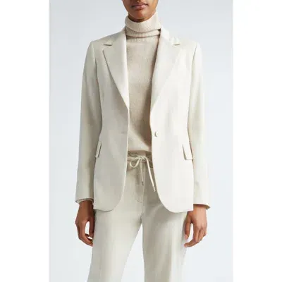 Eleventy Sparkle Wool Blend Blazer In Ivory