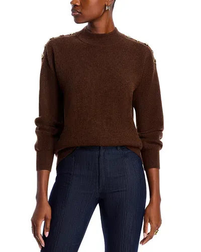 Elie Tahari The Colleen Cashmere Sweater In Chocolate Brown