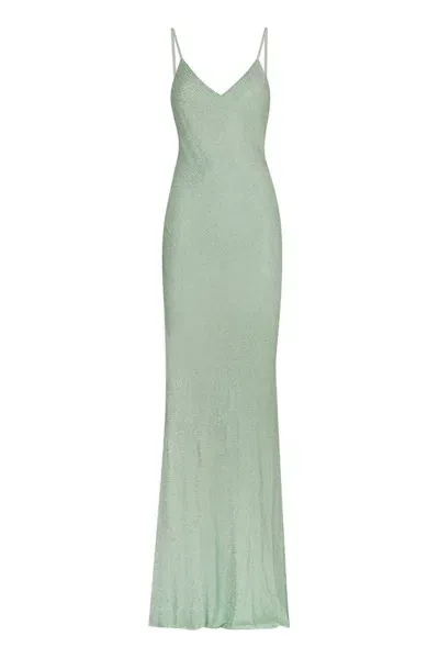 Elisabetta Franchi Embellished V In Green