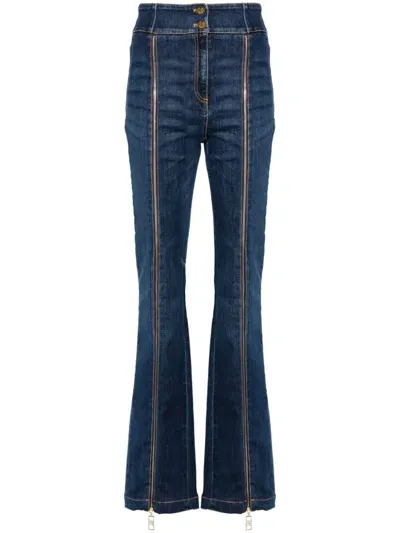 Elisabetta Franchi Flared Jeans In Blue