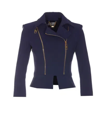 Elisabetta Franchi Jacket In Blue