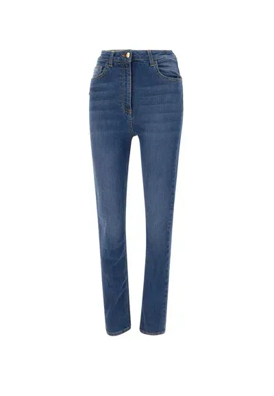 Elisabetta Franchi Stretch Skinny Jeans In Blue