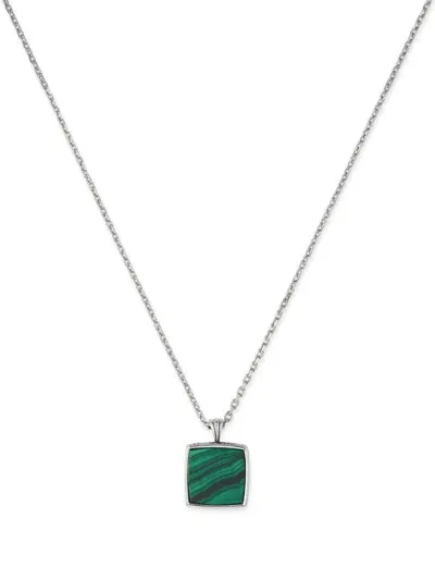 Emanuele Bicocchi Malachite-amulet Necklace In Metallic