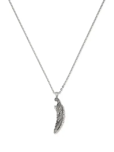 Emanuele Bicocchi Piuma Pendant Necklace In Metallic