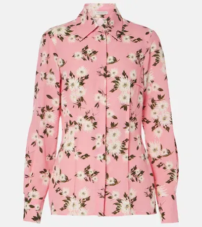 Emilia Wickstead Ravanne Floral Shirt In Pink