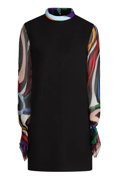 Emilio Pucci Cady Dress In Black