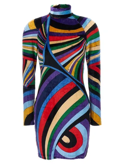 Emilio Pucci Iride Dresses In Multicolour