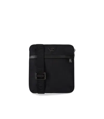 Emporio Armani Black Nylon Crossbody Bag